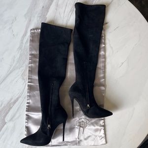 Giuseppe Zanotti Felicity Suede Thigh-High Boots